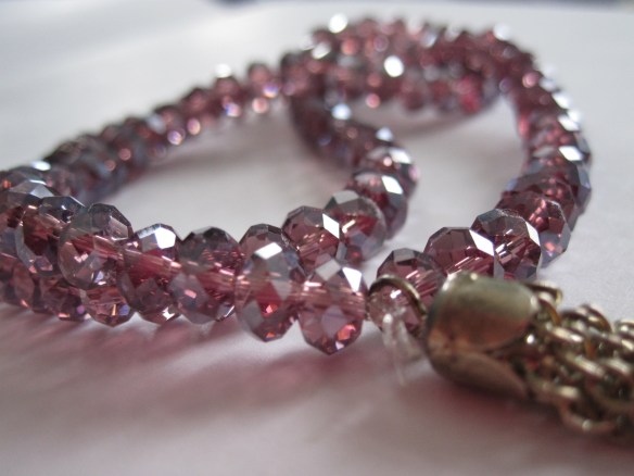 Pink gem prayer beads (tasbeeh)