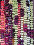 Flowers strung up