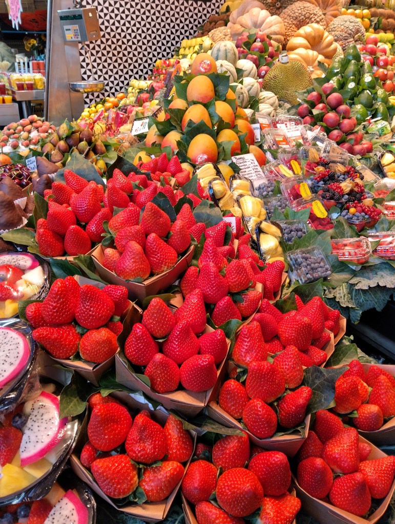 Fresh fruit, huge strawberries