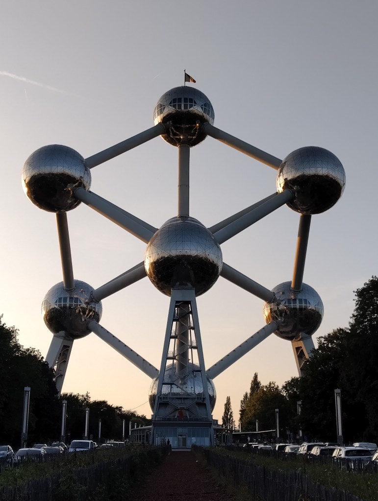 huge structure in the shape of a body-centered cubic iron crystal