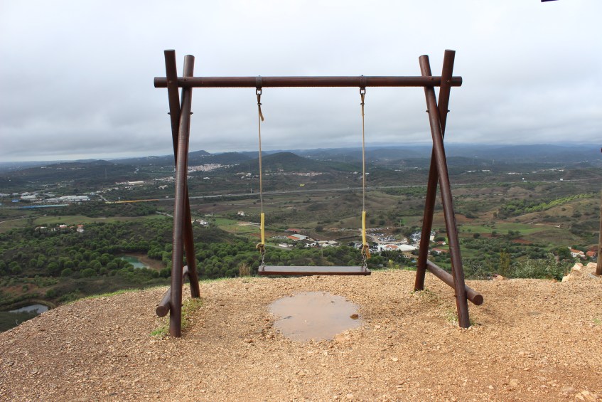 Swing on a hilltop