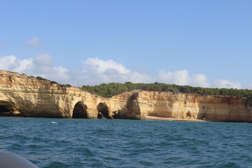 Series of caves on the water