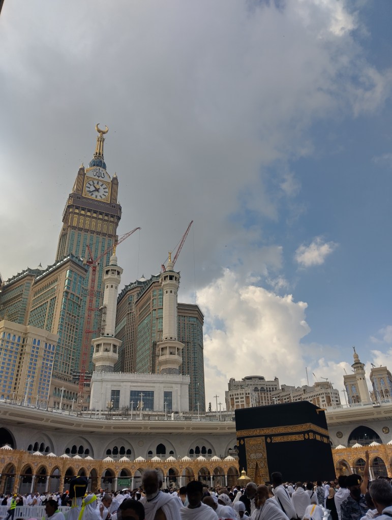 Kabaa with the Clocktower behind